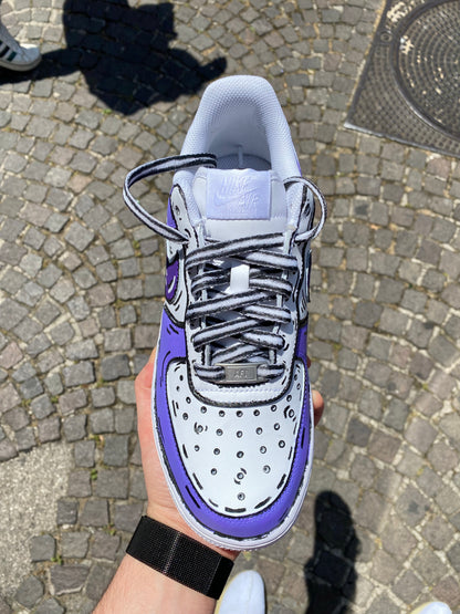 NIKE AIR FORCE 1 CARTOON PURPLE