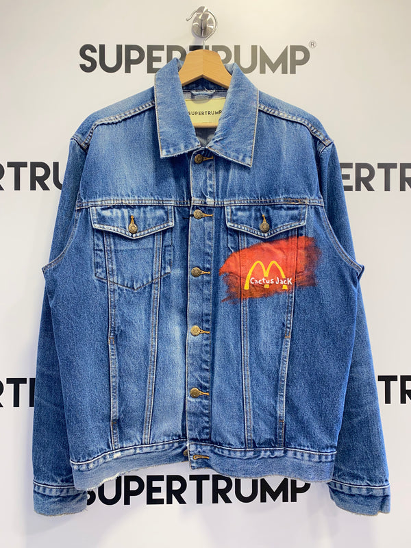 Giubbotto di jeans custom Mc Donald’s Travis Scott