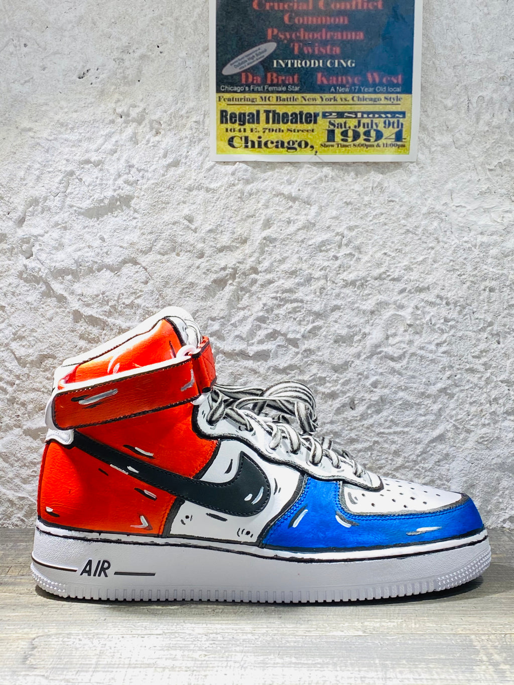 NIKE AIR FORCE 1 PEPSI COLORS