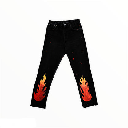 Jeans Custom flame