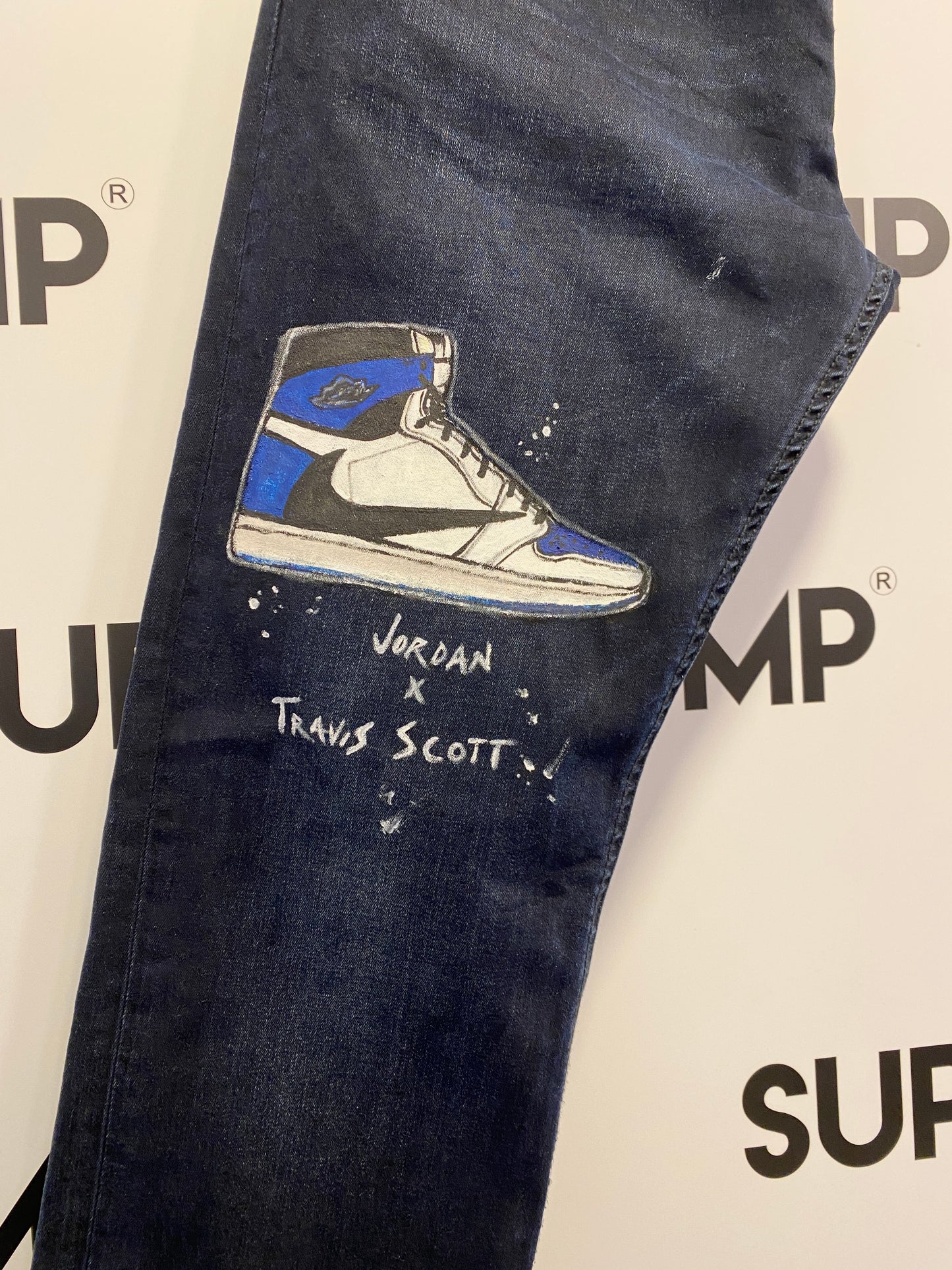 Jeans Custom “Jordan x Travis Scott”